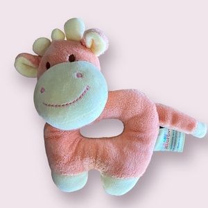Baby Hugfun Yellow & Orange Giraffe Plush Hand Rattle